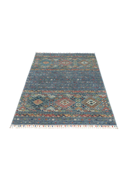Hand Made Rug Rubin Pakistan 97x156 Ocean Blue