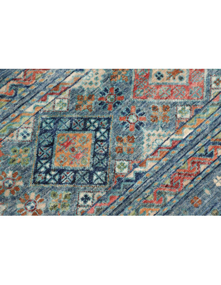 Hand Made Rug Rubin Pakistan 97x156 Ocean Blue