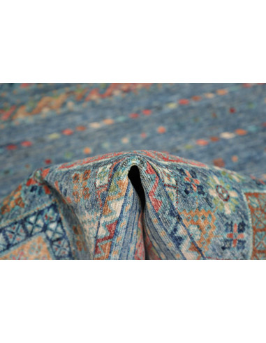 Hand Made Rug Rubin Pakistan 97x156 Ocean Blue