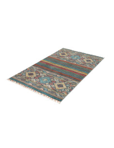 Hand Made Rug Rubin Pakistan 98x152 Petrol Blue 2