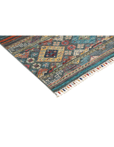 Hand Made Rug Rubin Pakistan 98x152 Petrol Blue