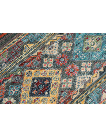 Hand Made Rug Rubin Pakistan 98x152 Petrol Blue