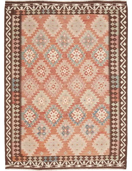 Hand Made Rug Kilim Afghanistan 177x239 Orange