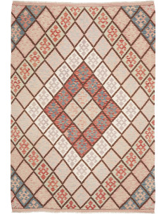 Hand Made Rug Kilim Afghanistan 167x244 Pink Be