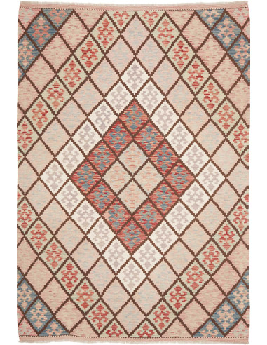 Hand Made Rug Kilim Afghanistan 167x244 Pink Be