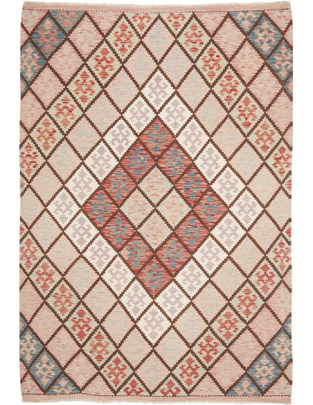 Hand Made Rug Kilim Afghanistan 167x244 Pink Be