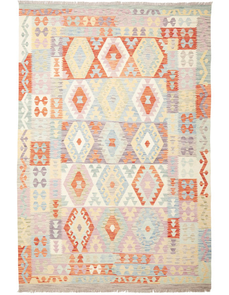 Kilim 198x298 Cm Kilim Afghanistan Hand-carded Wool warp: