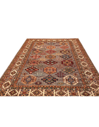 Kazak Fine 210x307 Cm Kazak Fine, Pakistan, Hand-carded Wool