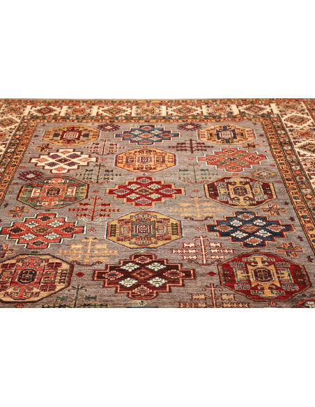 Kazak Fine 210x307 Cm Kazak Fine, Pakistan, Hand-carded Wool