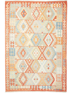 Kilim 197x290 Cm Kilim Afghanistan Hand-carded Wool warp: