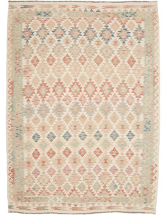 Hand Made Rug Kilim Afghanistan 182x249 Beige T