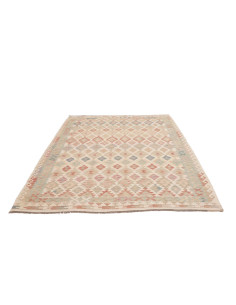 Hand Made Rug Kilim Afghanistan 182x249 Beige T 2