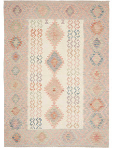 Hand Made Rug Kilim Afghanistan 172x240 Pink Bl
