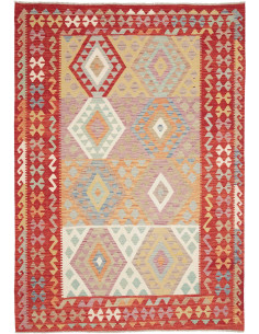 Hand Made Rug Kilim Afghanistan 171x246 Red Mul