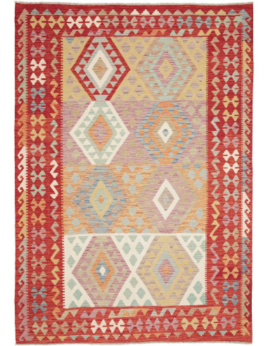 Hand Made Rug Kilim Afghanistan 171x246 Red Mul