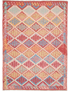 Hand Made Rug Kilim Afghanistan 177x251 Red Mul