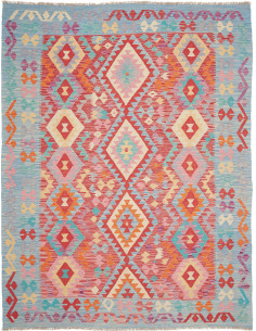 Hand Made Rug Kilim Afghanistan 192x250 Sky Blu