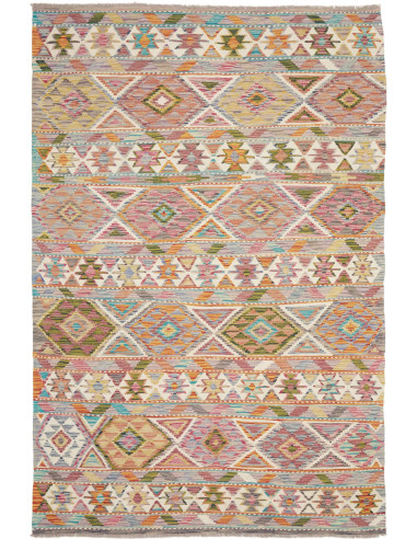 Hand Made Rug Kilim Afghanistan 165x250 Pastel