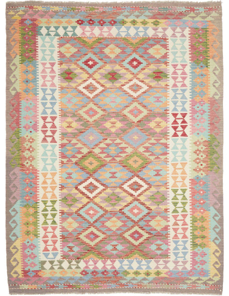 Hand Made Rug Kilim Afghanistan 178x239 Pink Bl