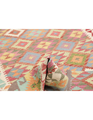 Hand Made Rug Kilim Afghanistan 178x239 Pink Bl