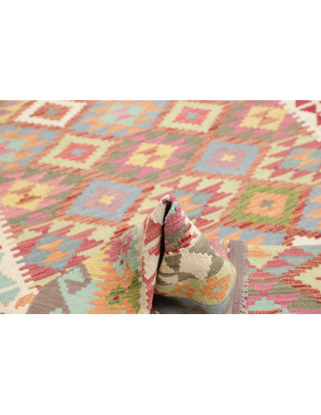 Hand Made Rug Kilim Afghanistan 178x239 Pink Bl