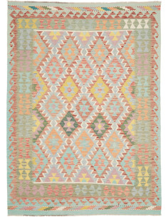 Hand Made Rug Kilim Afghanistan 175x244 Aqua Gr