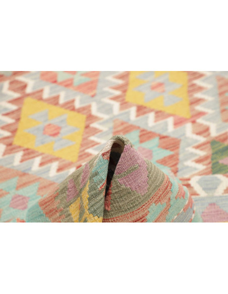 Hand Made Rug Kilim Afghanistan 175x244 Aqua Gr