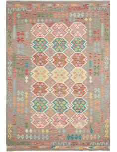 Hand Made Rug Kilim Afghanistan 173x252 Grey Pi