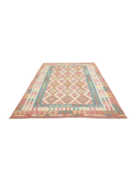 Hand Made Rug Kilim Afghanistan 172x256 Pink Te