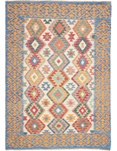 Hand Made Rug Kilim Afghanistan 179x248 Blue Cr