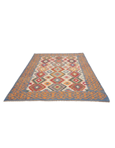 Hand Made Rug Kilim Afghanistan 179x248 Blue Cr