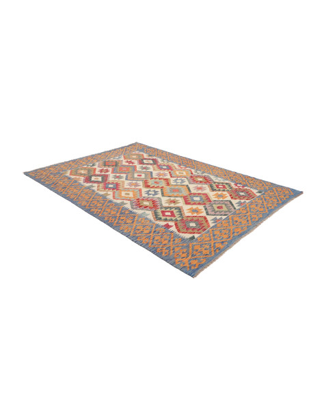 Hand Made Rug Kilim Afghanistan 179x248 Blue Cr