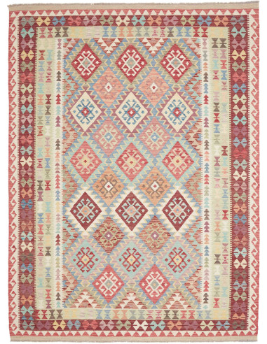 Hand Made Rug Kilim Afghanistan 185x248 Red Lig