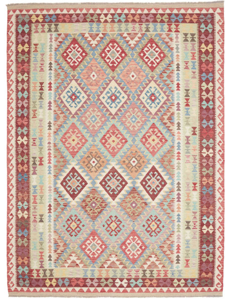 Hand Made Rug Kilim Afghanistan 185x248 Red Lig