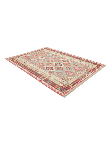 Hand Made Rug Kilim Afghanistan 185x248 Red Lig