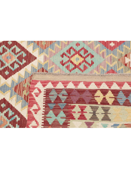 Hand Made Rug Kilim Afghanistan 185x248 Red Lig