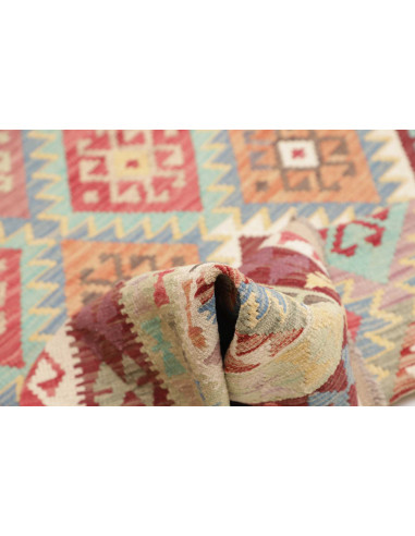 Hand Made Rug Kilim Afghanistan 185x248 Red Lig