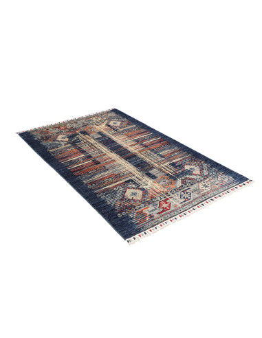 Hand Made Rug Mosaic Pakistan 101x156 Blue Oran