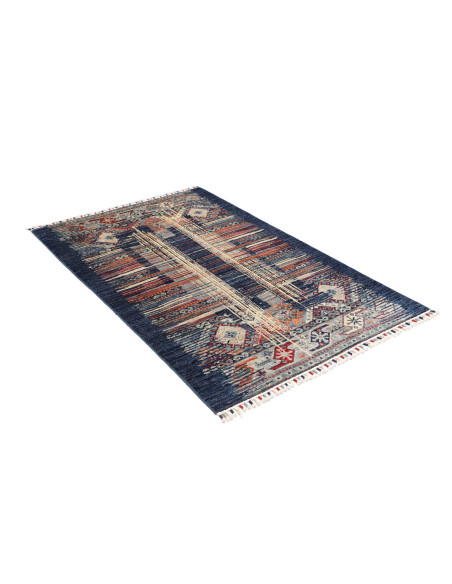Hand Made Rug Mosaic Pakistan 101x156 Blue Oran