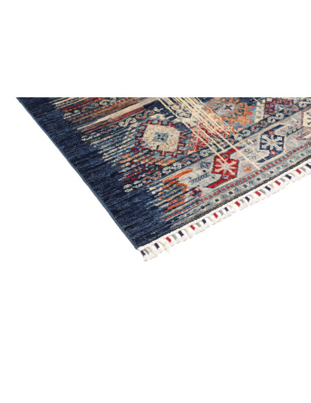 Hand Made Rug Mosaic Pakistan 101x156 Blue Oran