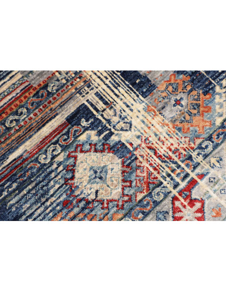 Hand Made Rug Mosaic Pakistan 101x156 Blue Oran
