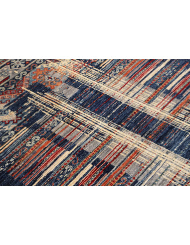 Hand Made Rug Mosaic Pakistan 101x156 Blue Oran