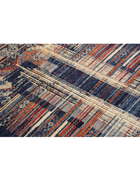 Hand Made Rug Mosaic Pakistan 101x156 Blue Oran