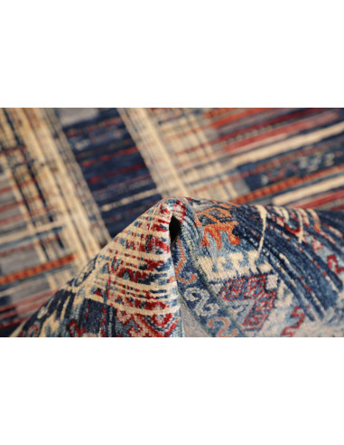Hand Made Rug Mosaic Pakistan 101x156 Blue Oran