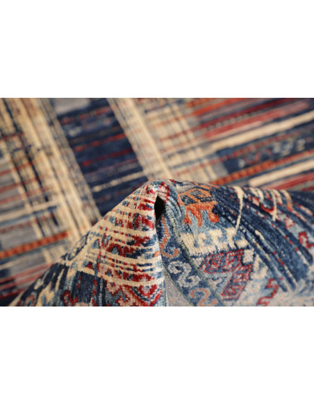 Hand Made Rug Mosaic Pakistan 101x156 Blue Oran