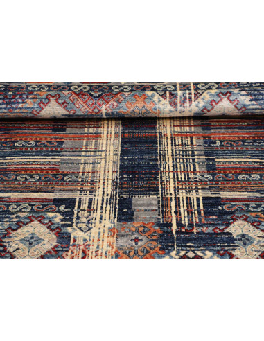 Hand Made Rug Mosaic Pakistan 101x156 Blue Oran