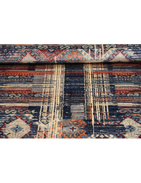 Hand Made Rug Mosaic Pakistan 101x156 Blue Oran