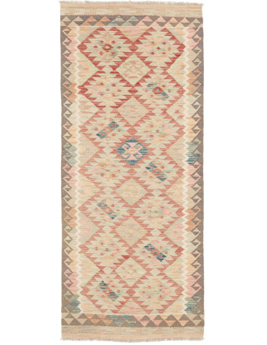 Rug Kilim Afghanistan 80x197 Cream Terracotta P