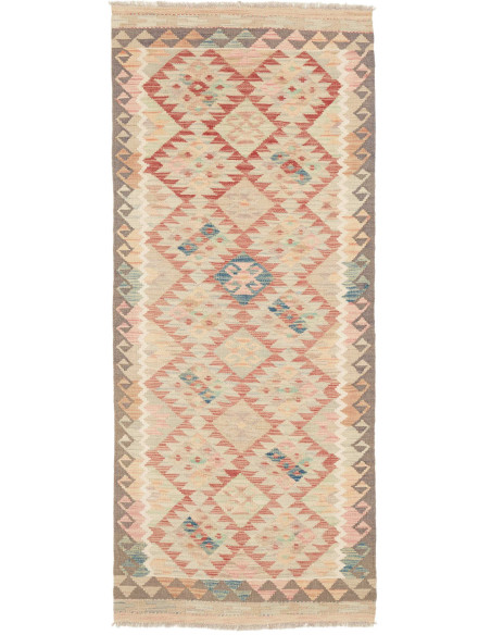 Rug Kilim Afghanistan 80x197 Cream Terracotta P