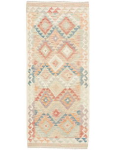 Rug Kilim Afghanistan 82x193 Cream Terracotta P